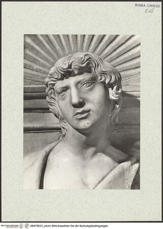 Vorderseite von Vasari [https://www.deutsche-digitale-bibliothek.de/content/lizenzen/rv-ez/] Grabmal des Kardinals Bernardino Lonato (+1497)HeiligenfigurenRechte untere Pilasternische: heiliger Johannes Baptista - Detail, bh478031_recto. Foto.