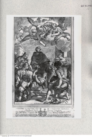 Vorderseite von Istituto Nazionale per la Grafica [http://creativecommons.org/publicdomain/mark/1.0/] Das Wunder des heiligen Johannes González von San Facundo - , bh478059. Foto.