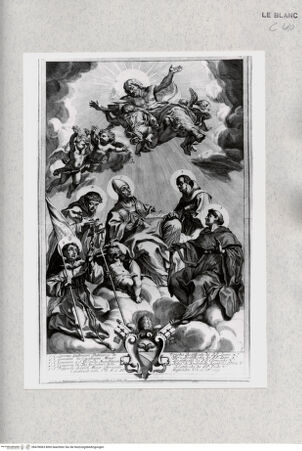 Vorderseite von Istituto Nazionale per la Grafica [http://creativecommons.org/publicdomain/mark/1.0/] Die Kanonisierung von fünf Heiligen im Jahr 1690 - , bh478063. Foto.