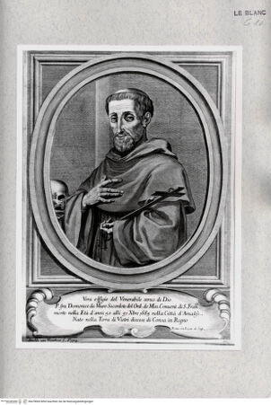 Vorderseite von Istituto Nazionale per la Grafica [http://creativecommons.org/publicdomain/mark/1.0/] Der Franziskaner Domenico da Muro - , bh478065. Foto.