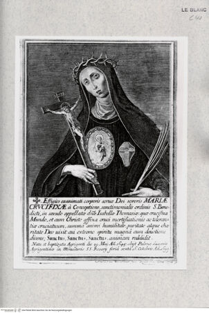 Vorderseite von Istituto Nazionale per la Grafica [http://creativecommons.org/publicdomain/mark/1.0/] Bildnis der Isabella Thomasia als Schwester Maria Crocifissa della Concezione - , bh478068. Foto.