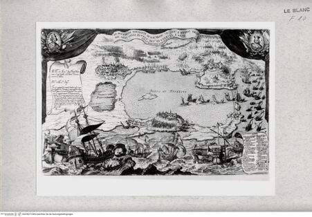 Vorderseite von Istituto Nazionale per la Grafica [http://creativecommons.org/publicdomain/mark/1.0/] Die Eroberung von Alt- und Neu-Navarin durch die Venezianer - , bh478073. Foto.