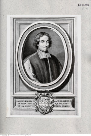 Vorderseite von Istituto Nazionale per la Grafica [http://creativecommons.org/publicdomain/mark/1.0/] Bildnis des Jacques Émerix de Mattheys - , bh478355. Foto.