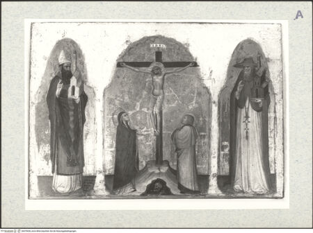 Vorderseite von Böhm [https://www.deutsche-digitale-bibliothek.de/content/lizenzen/rv-ez/] Kreuzigung - , bh478436_recto. Foto.