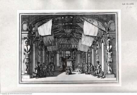 Vorderseite von Istituto Nazionale per la Grafica [http://creativecommons.org/publicdomain/mark/1.0/] Il Greco in Troia, festa teatrale rappresentata in Firenze ...3. Akt, 17. Szene: "Tempio illuminato con statue, il sepolcro d'Achille nel mezzo ed una vittima a quello cosparsa di fiori". - , bh478512. Foto.