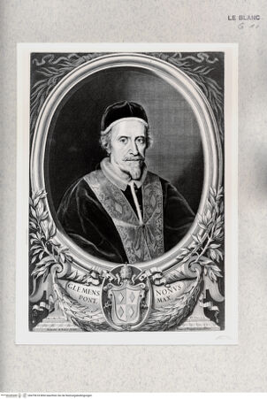 Vorderseite von Istituto Nazionale per la Grafica [http://creativecommons.org/publicdomain/mark/1.0/] Papst Clemens IX. - , bh479618. Foto.