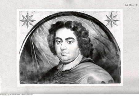 Vorderseite von Istituto Nazionale per la Grafica [http://creativecommons.org/publicdomain/mark/1.0/] Bildnis des Kardinals Annibale Albani in einem Ovalmedaillon (2 Platten) - oberer Teil, bh479720. Foto.