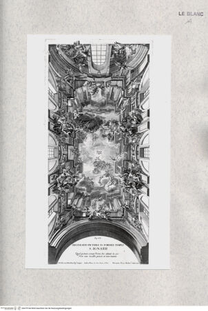 Vorderseite von Istituto Nazionale per la Grafica [http://creativecommons.org/publicdomain/mark/1.0/] Tafel 100: Glorie des heiligen Ignaz, Deckengemälde, Sant'Ignazio di Loyola, Rom - , bh479744. Foto.