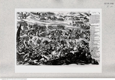 Vorderseite von Istituto Nazionale per la Grafica [http://creativecommons.org/publicdomain/mark/1.0/] Einnahme von Buda durch Karl V. Leopold von Lothringen und Maximilian II. Emanuel von Bayern (1686) (2. Zustand) - , bh479767. Foto.