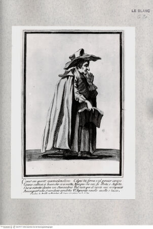 Vorderseite von Istituto Nazionale per la Grafica [http://creativecommons.org/publicdomain/mark/1.0/] Karikatur eines Philosophen - , bh479771. Foto.