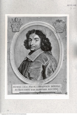 Vorderseite von Istituto Nazionale per la Grafica [http://creativecommons.org/publicdomain/mark/1.0/] Bildnis des Kardinals Pietro Bonsi - , bh479835. Foto.