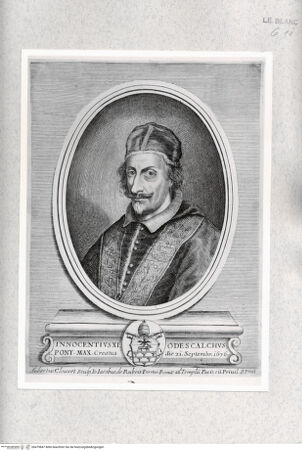 Vorderseite von Istituto Nazionale per la Grafica [http://creativecommons.org/publicdomain/mark/1.0/] Papst Innozenz XI. - , bh479847. Foto.