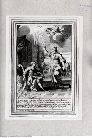 Vorderseite von Istituto Nazionale per la Grafica [http://creativecommons.org/publicdomain/mark/1.0/] Vita Effigiata Della Serafica Vergine S. Teresa di Gesù ...Tafel 1: Die heilige Theresia und ihr Bruder lesen in den Viten der Heiligen: S. Theresia ad huc adolescentula ... - , bh480020. Foto.