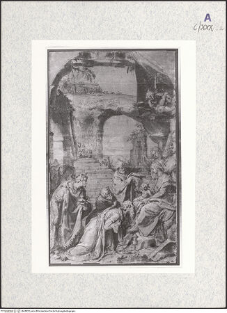 Vorderseite von Réunion des Musées Nationaux [https://www.deutsche-digitale-bibliothek.de/content/lizenzen/rv-ez/] Anbetung der Könige - , bh480052_recto. Foto.