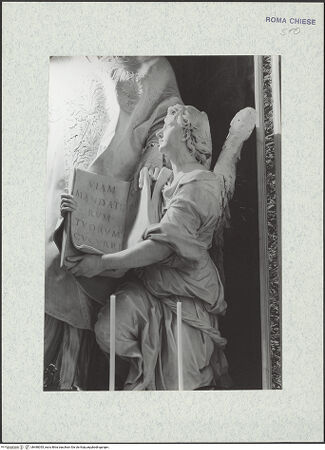 Vorderseite von Bibliotheca Hertziana [https://www.deutsche-digitale-bibliothek.de/content/lizenzen/rv-ez/] Der heilige Filippo Neri und ein Engel - Detail: Engel, von der Seite gesehen, bh480055_recto. Foto: Savio, Oscar.