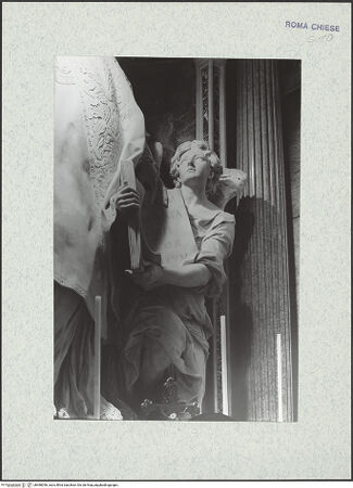 Vorderseite von Bibliotheca Hertziana [https://www.deutsche-digitale-bibliothek.de/content/lizenzen/rv-ez/] Der heilige Filippo Neri und ein Engel - Detail: Engel, von vorne gesehen, bh480056_recto. Foto: Savio, Oscar.