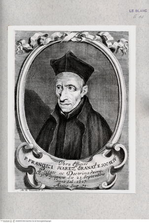 Vorderseite von Istituto Nazionale per la Grafica [http://creativecommons.org/publicdomain/mark/1.0/] Der Jesuit Francisco Suarez - , bh480099. Foto.