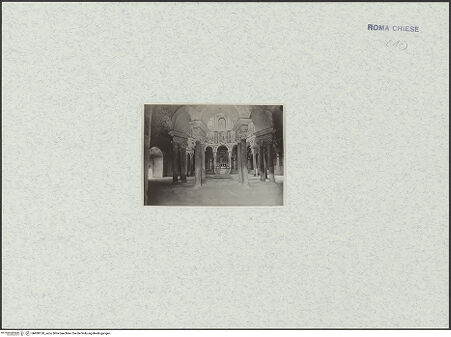 Vorderseite von unbekannt [https://www.deutsche-digitale-bibliothek.de/content/lizenzen/rv-fz/] Mausoleo di Santa CostanzaInnenraum - Inneres vor der Restaurierung, bh480120_recto. Foto: Krautheimer?, Richard.