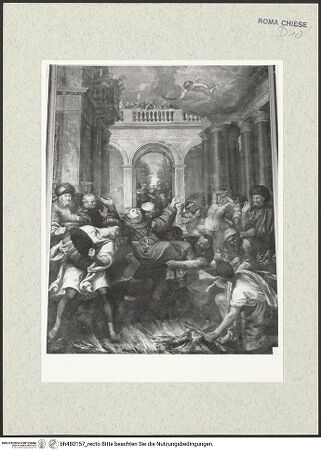 Vorderseite von Sopr. BAS ROMA [https://www.deutsche-digitale-bibliothek.de/content/lizenzen/rv-ez/] Martyrium des seligen Giovanni di Prado (1563-1631) - , bh480157_recto. Foto.