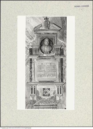 Vorderseite von Sopr. BAS ROMA [https://www.deutsche-digitale-bibliothek.de/content/lizenzen/rv-ez/] Grabmal von Bartolomeo Baccini - , bh480164_recto. Foto.