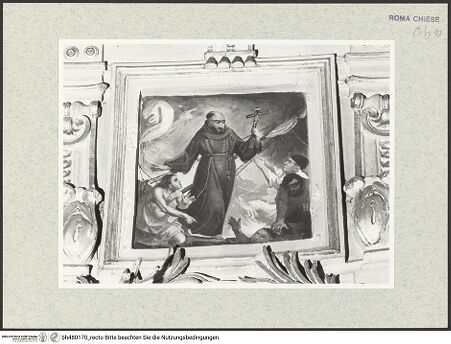 Vorderseite von Sopr. BAS ROMA [https://www.deutsche-digitale-bibliothek.de/content/lizenzen/rv-ez/] Der heilige Francesco Solano rettet Schiffbrüchige - , bh480170_recto. Foto.