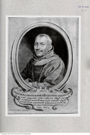 Vorderseite von Istituto Nazionale per la Grafica [http://creativecommons.org/publicdomain/mark/1.0/] Bildnis des seligen Bonaventura von Barcelona - , bh480309. Foto.