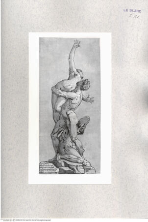 Vorderseite von Graphische Sammlung Albertina [http://creativecommons.org/publicdomain/mark/1.0/] Der Raub der Sabinerinnen - , bh480438. Foto.