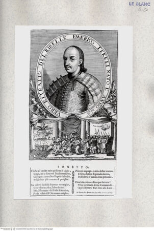 Vorderseite von Istituto Nazionale per la Grafica [http://creativecommons.org/publicdomain/mark/1.0/] Bildnis des Rebellen Emerico Tekeli und seine Gefangennahme - , bh482222. Foto.