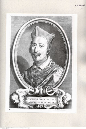 Vorderseite von Istituto Nazionale per la Grafica [http://creativecommons.org/publicdomain/mark/1.0/] Bildnis des Kardinals Francesco Peretti - , bh482575. Foto.