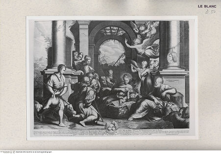 Vorderseite von Istituto Nazionale per la Grafica [http://creativecommons.org/publicdomain/mark/1.0/] Die Anbetung der Hirten - , bh482580. Foto.