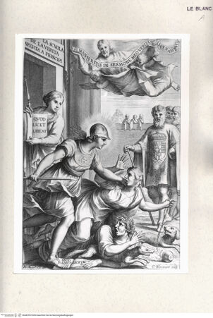 Vorderseite von Istituto Nazionale per la Grafica [http://creativecommons.org/publicdomain/mark/1.0/] Die Wahrheit und die Vernunft vertreiben den Betrug und die Eifersucht, Titelillustration zu: La Scuola de la Verità aperta a' Principi - , bh482592. Foto.
