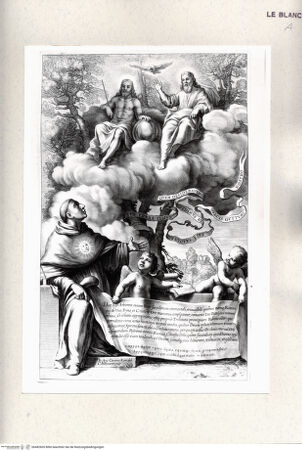 Vorderseite von Istituto Nazionale per la Grafica [http://creativecommons.org/publicdomain/mark/1.0/] Dem heiligen Thomas von Aquin erscheint die Dreifaltigkeit - , bh482605. Foto.