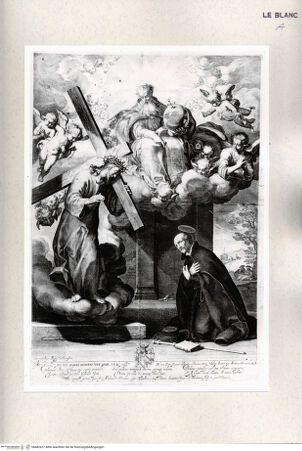 Vorderseite von Istituto Nazionale per la Grafica [http://creativecommons.org/publicdomain/mark/1.0/] Dem heiligen Ignatius erscheint der kreuztragende Christus - , bh482627. Foto.