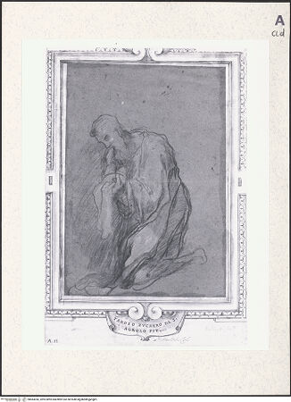 Vorderseite von Pierpont Morgan Library [https://www.deutsche-digitale-bibliothek.de/content/lizenzen/rv-ez/] Kniende männliche Figur - , bh483050_recto. Foto.