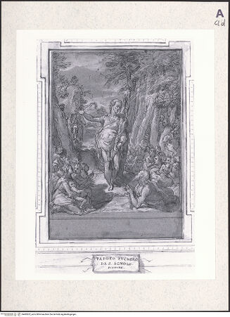 Vorderseite von Pierpont Morgan Library [https://www.deutsche-digitale-bibliothek.de/content/lizenzen/rv-ez/] Johannes der Täufer predigt in der Wüste - , bh483052_recto. Foto.