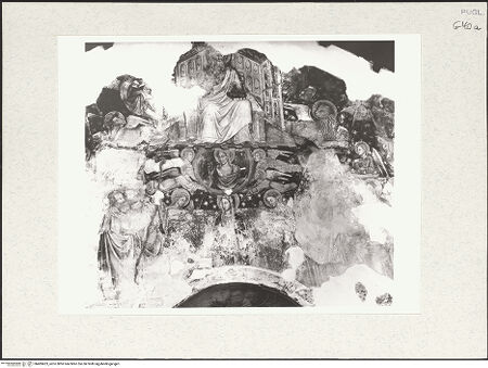 Vorderseite von Sigismondi, Roberto [http://creativecommons.org/licenses/by-nc-sa/4.0/] "Gloria del Paradiso": Gottvater mit Evangelistensymbolen, Christus, Maria, Engel, Apostel und Propheten - , bh483423_recto. Foto: Sigismondi, Roberto.