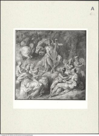 Vorderseite von Graphische Sammlung Albertina [https://www.deutsche-digitale-bibliothek.de/content/lizenzen/rv-ez/] Der Parnass - , bh484345_recto. Foto.