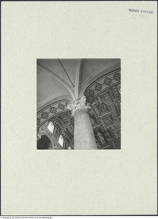 Vorderseite von unbekannt [https://www.deutsche-digitale-bibliothek.de/content/lizenzen/rv-fz/] Sant'Agnese fuori le MuraInnenraumMittelschiff - Mittelschiff, untere Säulenarkadenreihe, Detail: Kapitell, bh484422_recto. Foto.