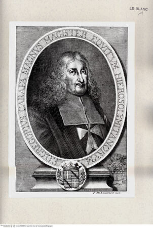 Vorderseite von Istituto Nazionale per la Grafica [http://creativecommons.org/publicdomain/mark/1.0/] Bildnis des Gregorio Carafa, Ordensvorsteher - , bh484564. Foto.