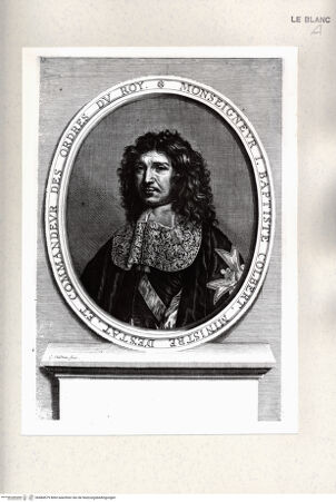 Vorderseite von Istituto Nazionale per la Grafica [http://creativecommons.org/publicdomain/mark/1.0/] Bildnis des Jean Baptiste Colbert - , bh484579. Foto.