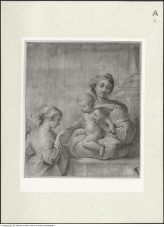 Vorderseite von Staatliche Kunstsammlungen, Schloss Wilhelmshöhe [https://www.deutsche-digitale-bibliothek.de/content/lizenzen/rv-ez/] Skizzenbuch der römischen ReiseFol. 55 verso: Brunnen in einer Grotte - , bh484788_recto. Foto.