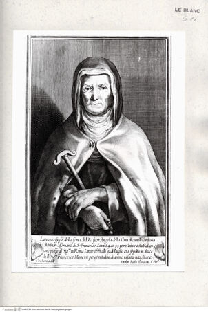 Vorderseite von Istituto Nazionale per la Grafica [http://creativecommons.org/publicdomain/mark/1.0/] Bildnis der Franziskanerschwester Angela aus Città di Castello - , bh485293. Foto.
