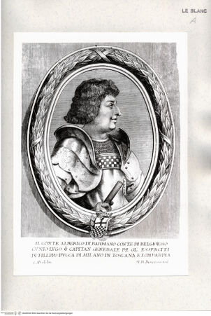 Vorderseite von Istituto Nazionale per la Grafica [http://creativecommons.org/publicdomain/mark/1.0/] Il Conte Alberico di Barbiano Conte di Belgioioso ... - , bh485300. Foto.