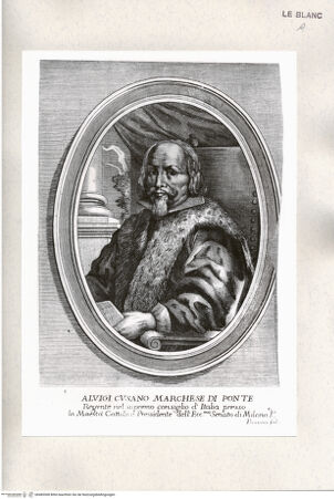 Vorderseite von Istituto Nazionale per la Grafica [http://creativecommons.org/publicdomain/mark/1.0/] Aluigi Cusano Marchese di Ponte ... - , bh485308. Foto.