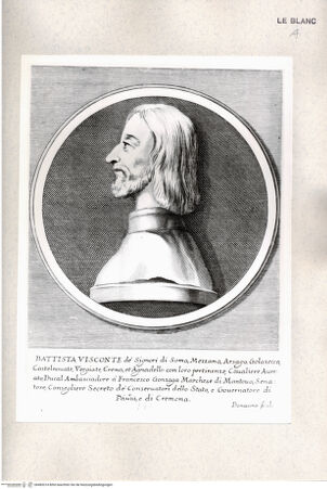 Vorderseite von Istituto Nazionale per la Grafica [http://creativecommons.org/publicdomain/mark/1.0/] Bildnis des Battista Visconti - , bh485314. Foto.