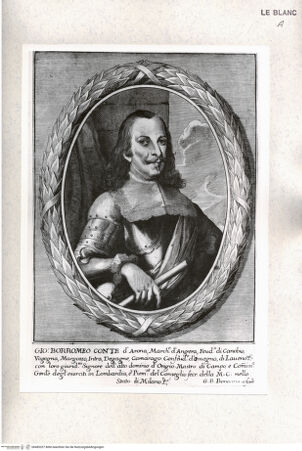 Vorderseite von Istituto Nazionale per la Grafica [http://creativecommons.org/publicdomain/mark/1.0/] Der Conte Giovanni Borromeo - , bh485327. Foto.