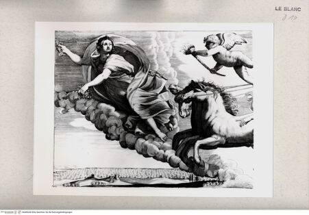 Vorderseite von Istituto Nazionale per la Grafica [http://creativecommons.org/publicdomain/mark/1.0/] Aurora und Apoll auf dem Sonnenwagen - linke Hälfte: Aurora, bh485648. Foto.