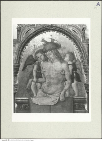Vorderseite von Sigismondi, Roberto [https://www.deutsche-digitale-bibliothek.de/content/lizenzen/rv-fz/] Engelpietà mit den heiligen Sebastian und Rochus - Pietà, bh486547_recto. Foto: Sigismondi, Roberto.