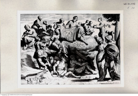 Vorderseite von Istituto Nazionale per la Grafica [http://creativecommons.org/publicdomain/mark/1.0/] These auf den Kardinal Barberini mit Minerva, die den Weg zum Hades weist (?) und Frauen, die die Kardinalsinsignien herstellen - , bh486852. Foto.