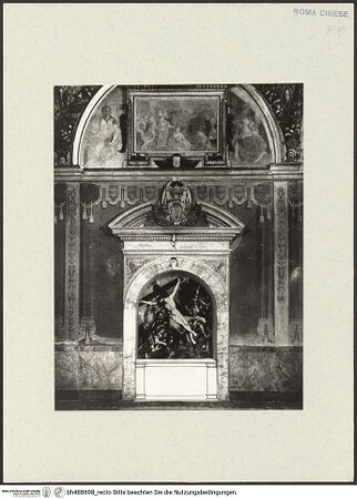 Vorderseite von Bibliotheca Hertziana [https://www.deutsche-digitale-bibliothek.de/content/lizenzen/rv-fz/] Kreuzaufrichtung - Fotomontage: Rekonstruktion der Altarnische mit dem Gemälde "Kreuzaufrichtung" von Peter Paul Rubens (heute Grasse, Dom), von I. v. d. Mühlen, bh488698_recto. Foto.